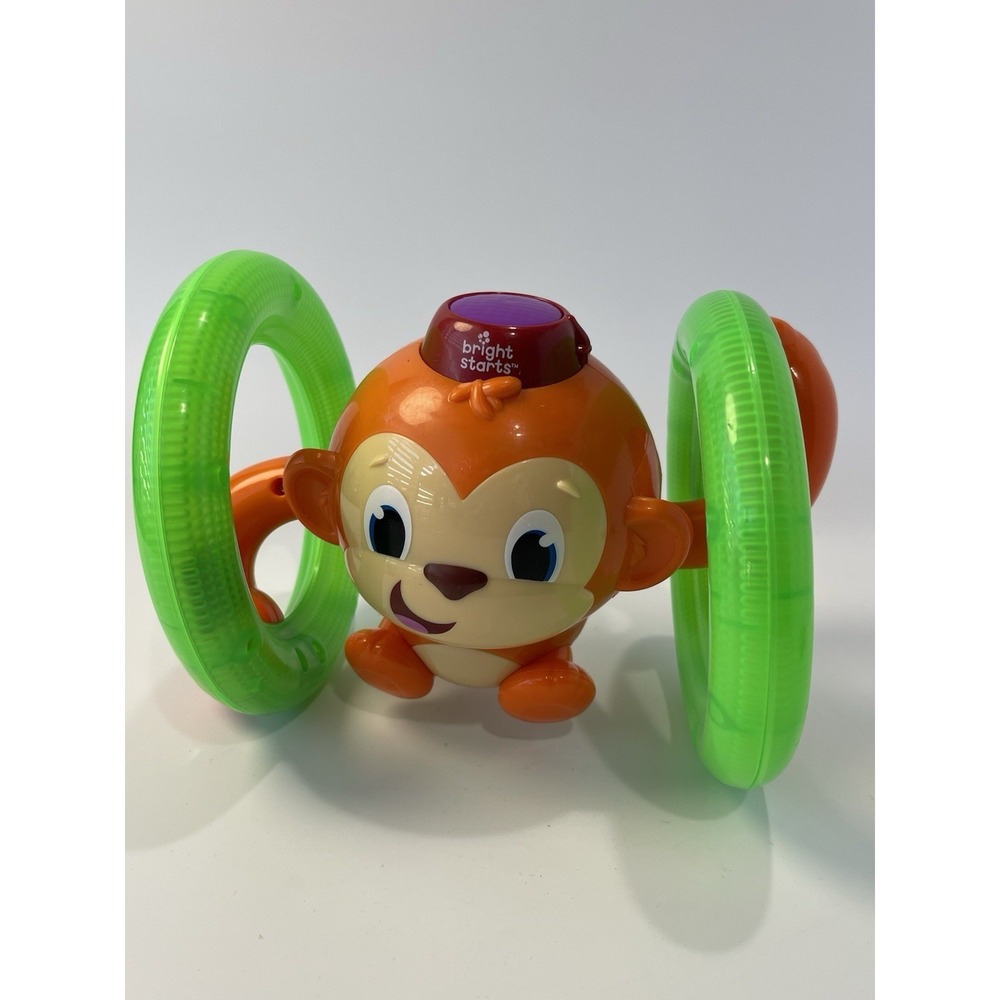 Bright Starts Roll & Glow Monkey With Lights & Music For Babies